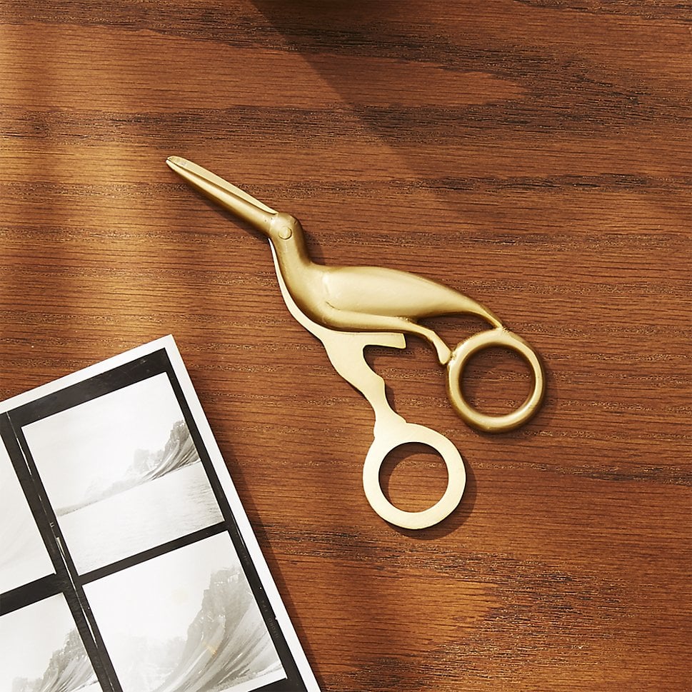 Solid Brass Studio Bird Scissors ($15)