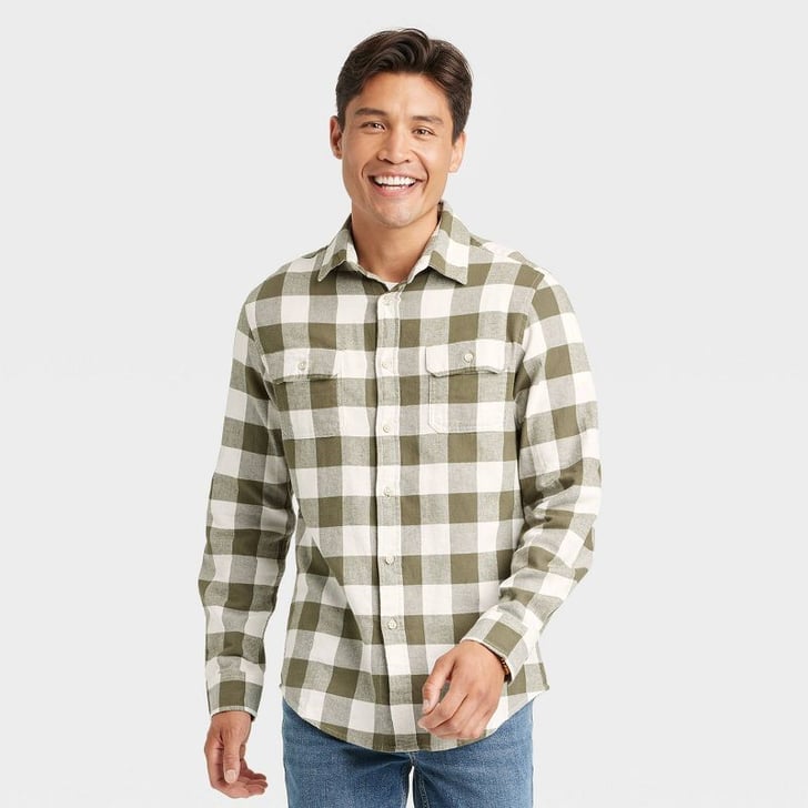 Goodfellow & Co Midweight Flannel ButtonDown Shirt Best Target Cyber