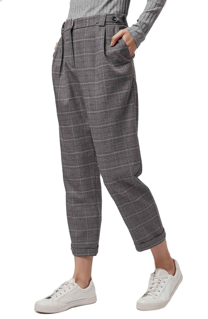 Topshop Check Crop Pants ($75)