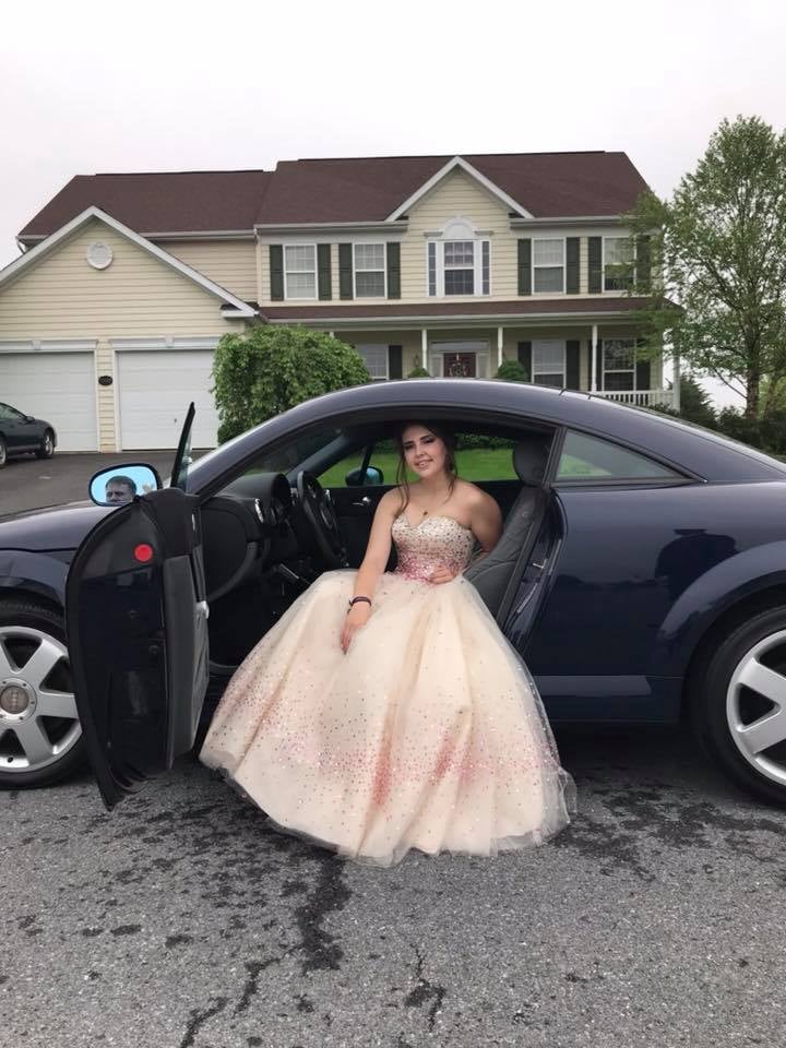Dad Takes Sons Girlfriend to Prom After Car Accident POPSUGAR image pic
