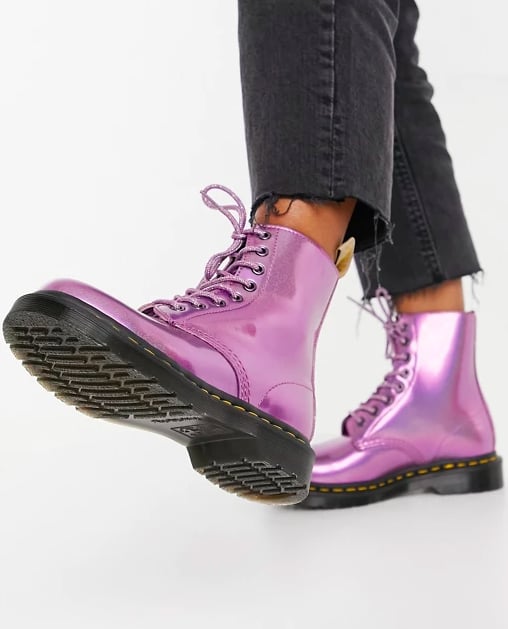 Dr. Martens Vegan 1460 Pascal Lace Up Boots in Pink Prysm