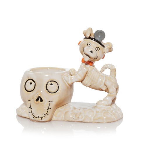 Bonesy the Therapy Dog Tea Light Candle Holder