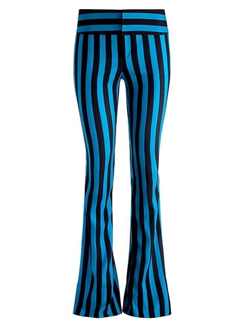 Alice + Olivia Olivia Striped Flared Trousers