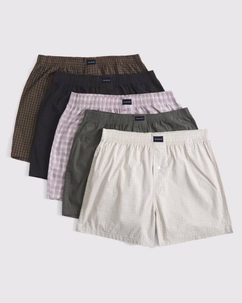 Abercrombie & Fitch 5-Pack Woven Logo Boxers