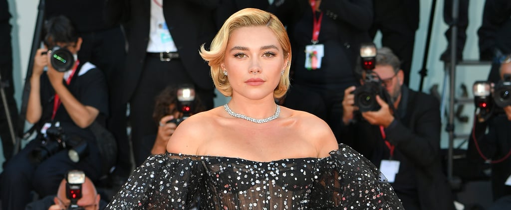 Florence Pugh Wears Corset Halter Dress on Instagram