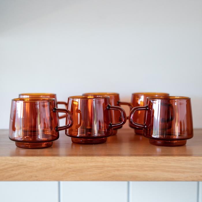 Amber Glass Mug