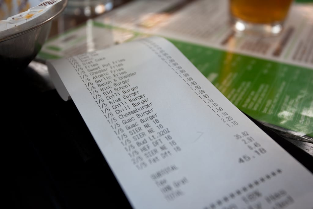 When you go out, you always want to split the bill exactly, no matter what.