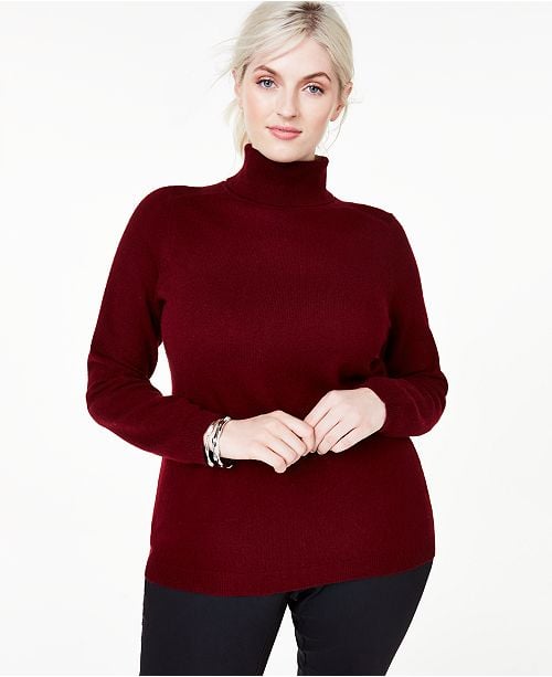 Charter club outlet cashmere turtleneck sweater