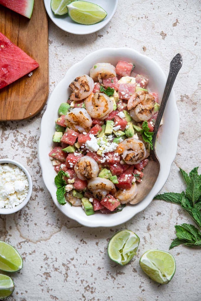 Shrimp Avocado Salad With Watermelon