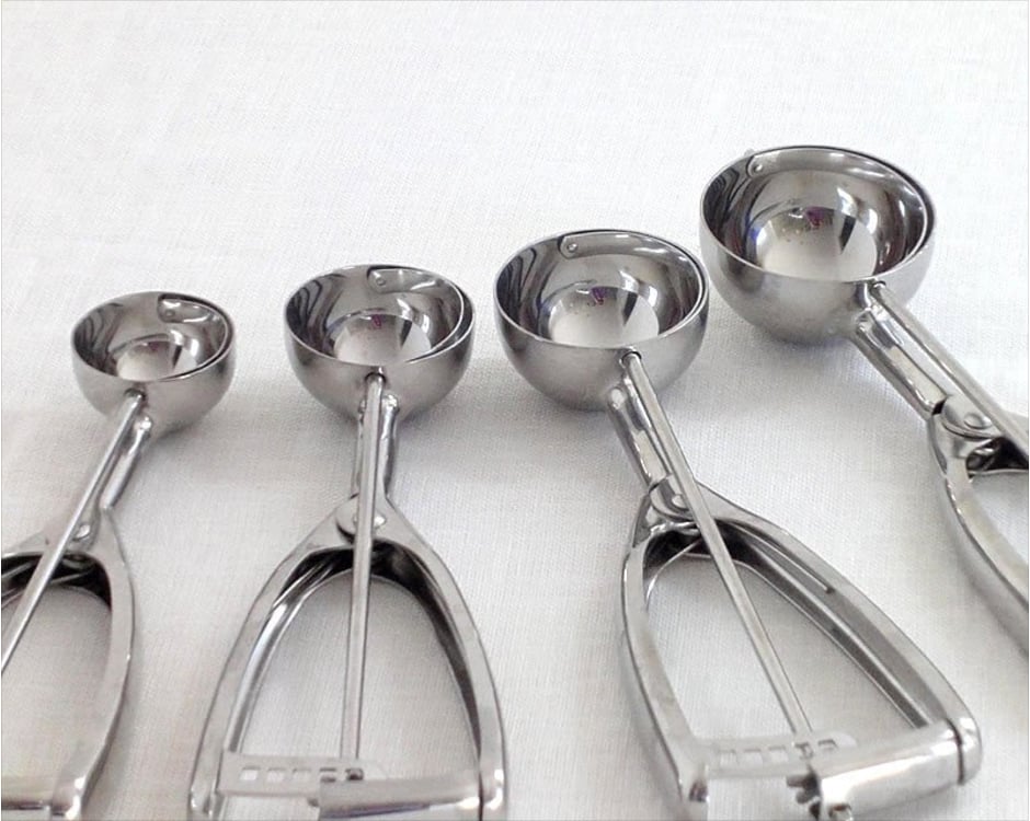Stainless Steel Scoopers ($26)