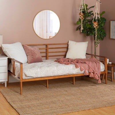 Saracina Home Mid Century Modern Solid Wood Spindle Daybed