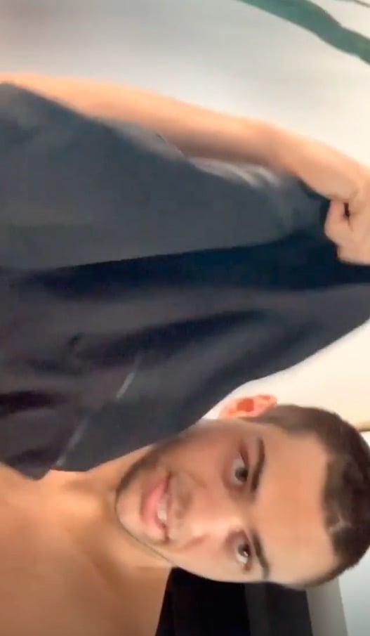Noah Centineo Showering in Funny Instagram Stories
