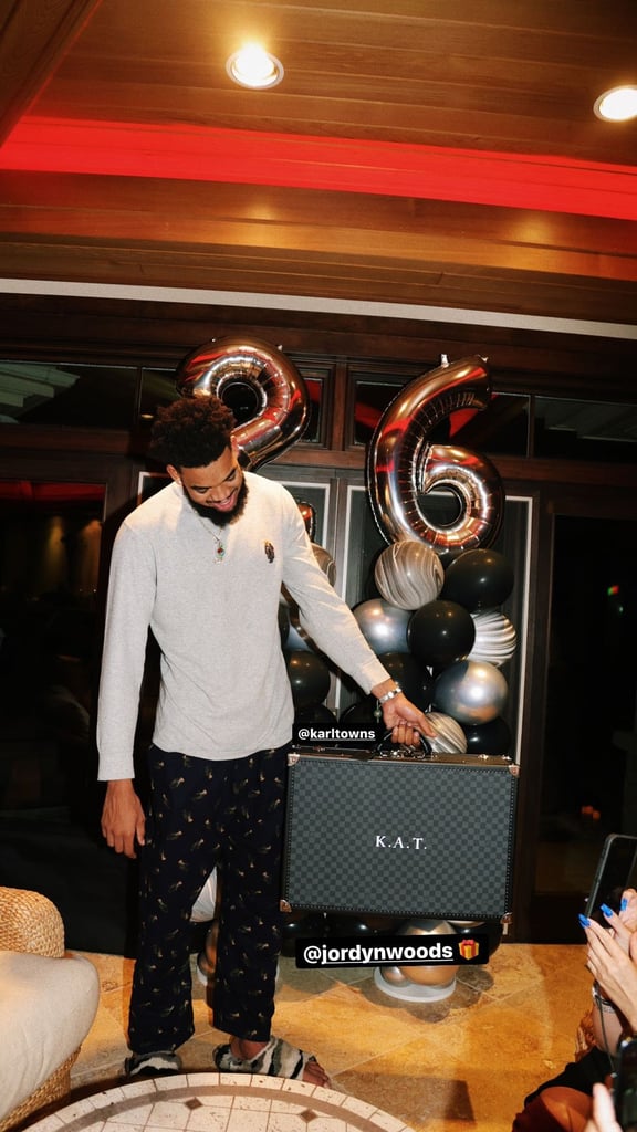 Jordyn Woods Surprises Karl-Anthony Towns For 26th Birthday