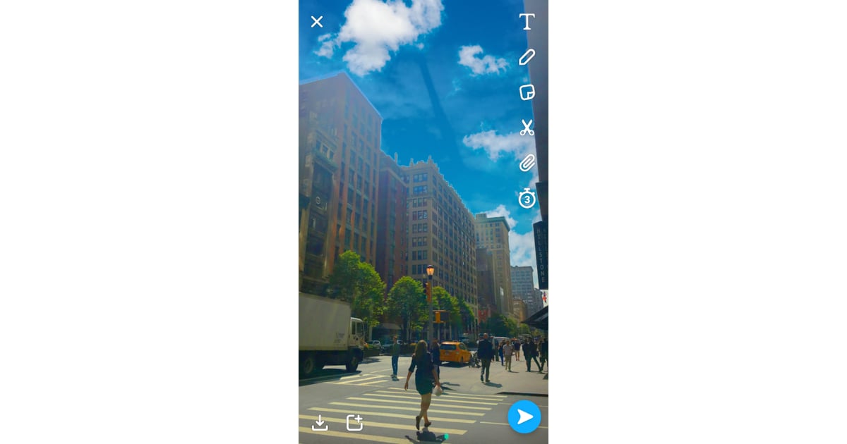 One filter adds clouds to your sky. How Do I Use Snapchat's Sky Filters? POPSUGAR News Photo 3