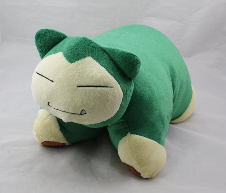 jazwares pokemon sleeping snorlax pillow plush 18 in