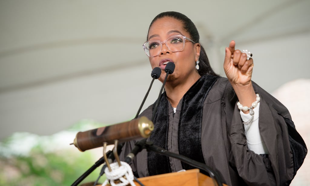 Oprah delivered the commencement speech at Agnes Scott College back in 2017.