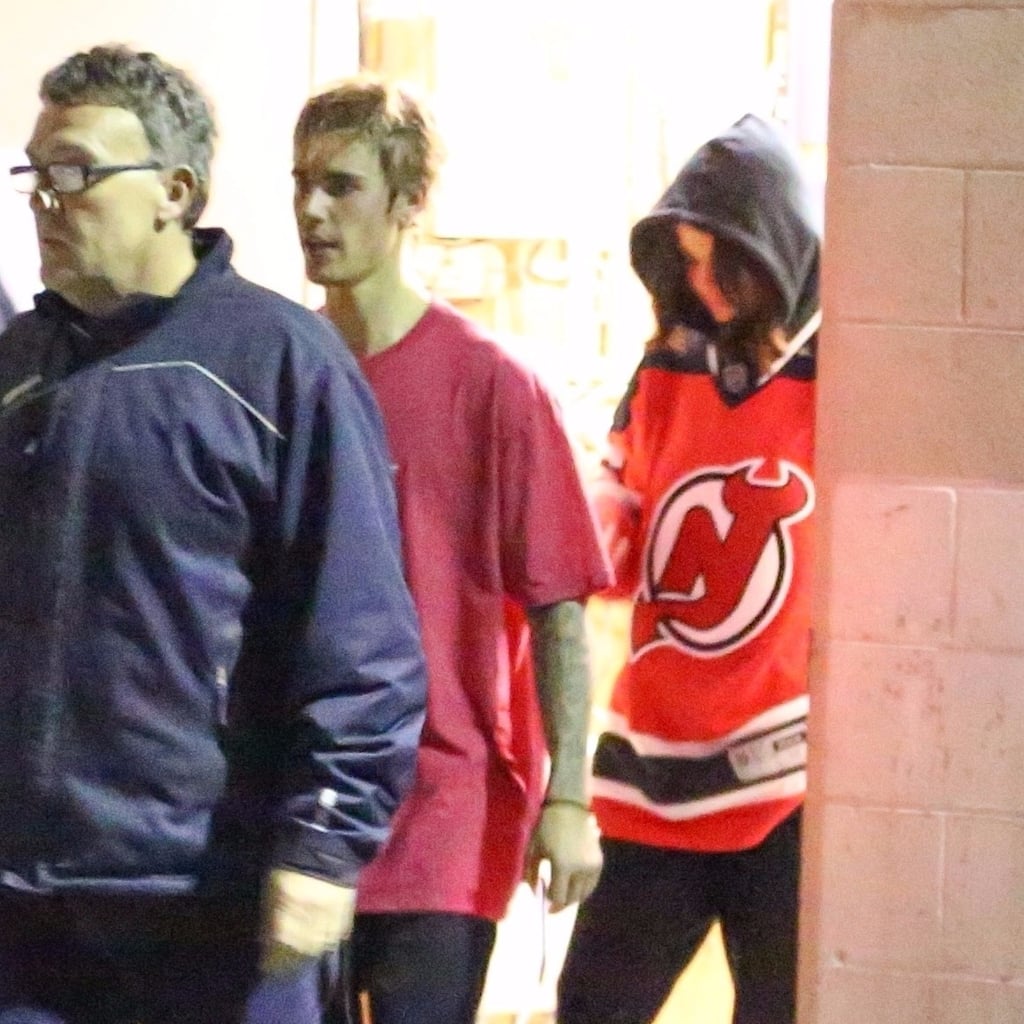 Selena Gomez Justin Bieber at Hockey November | POPSUGAR Celebrity