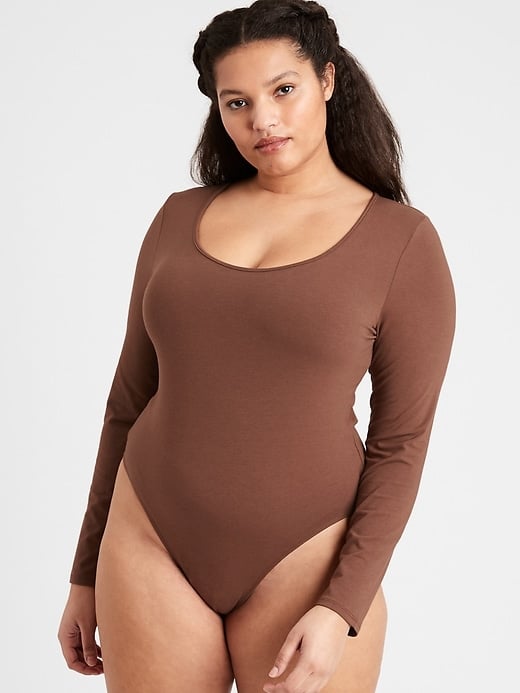 Banana Republic Scoop-Neck Thong Bodysuit, Banana Republic Expanded the  True Hues Basics Collection to 11 Neutral Shades