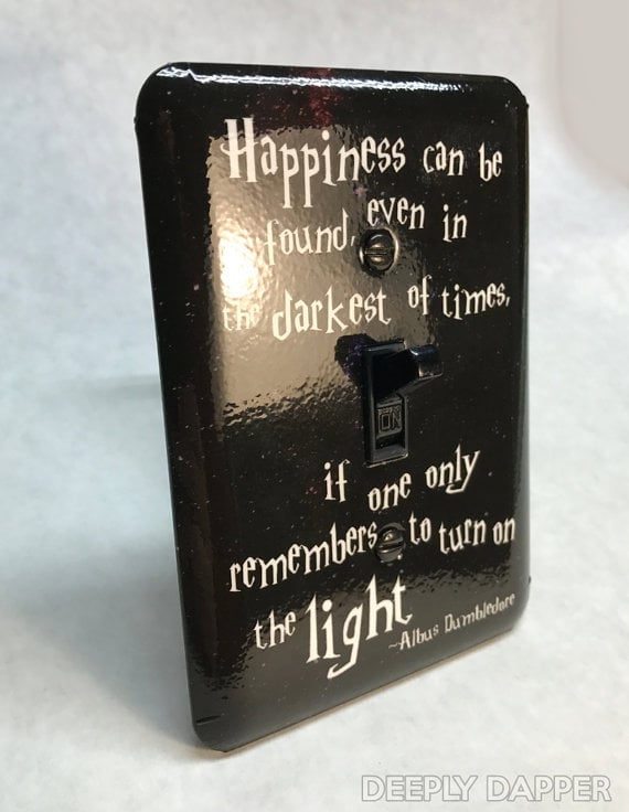 Dumbledore Quote Light-Switch Plate