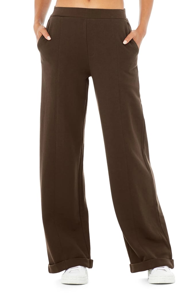 Best Comfortable Trousers: Alo Yoga High-Waist Trouser Wide Leg Pants