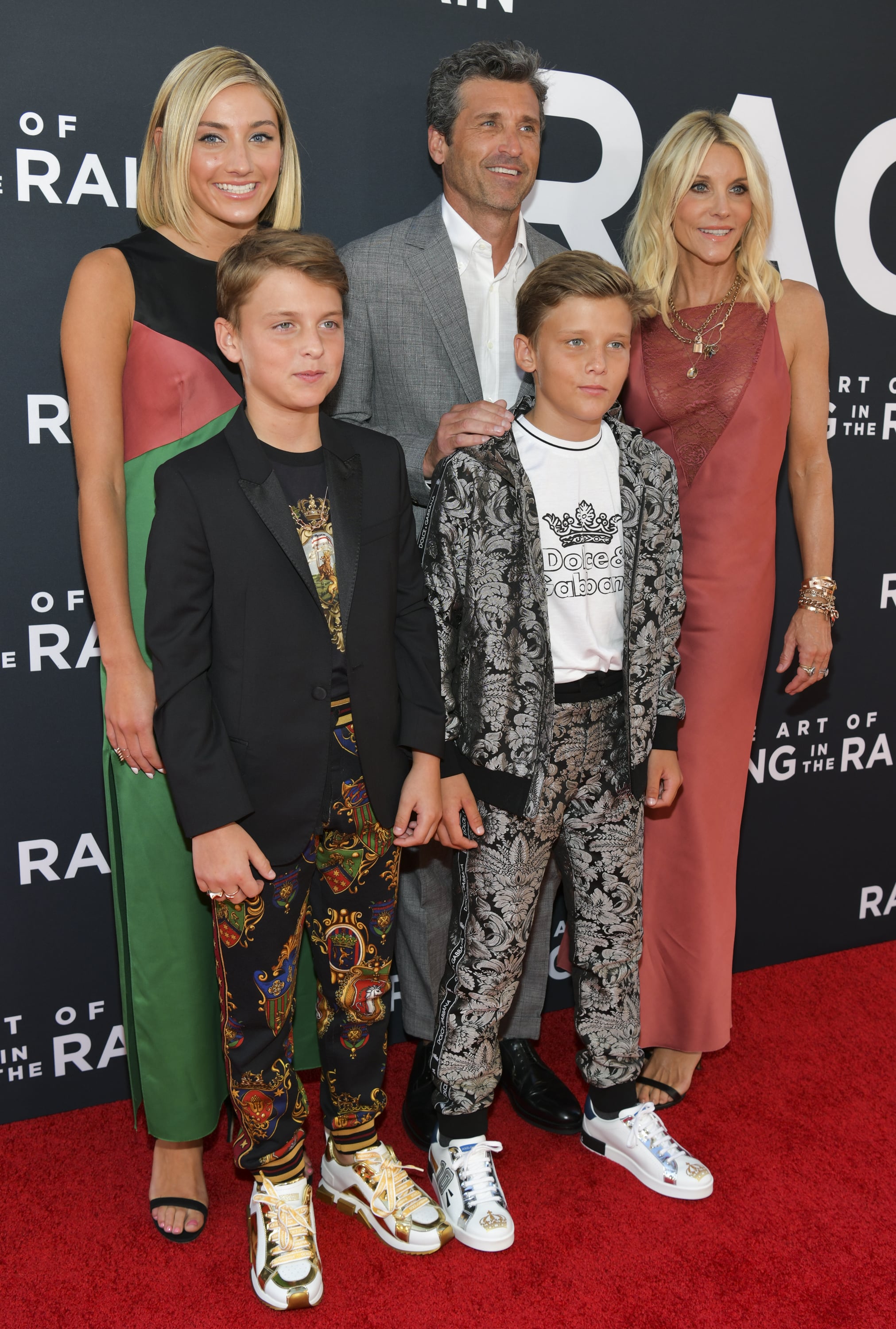 Patrick Dempsey Family At Racing In The Rain Premiere Photos Popsugar Celebrity