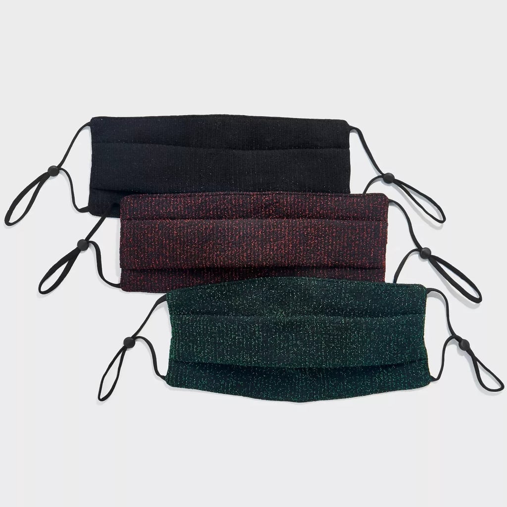 Sugarfix by BaubleBar Adjustable Fabric Face Mask ChristmasThemed