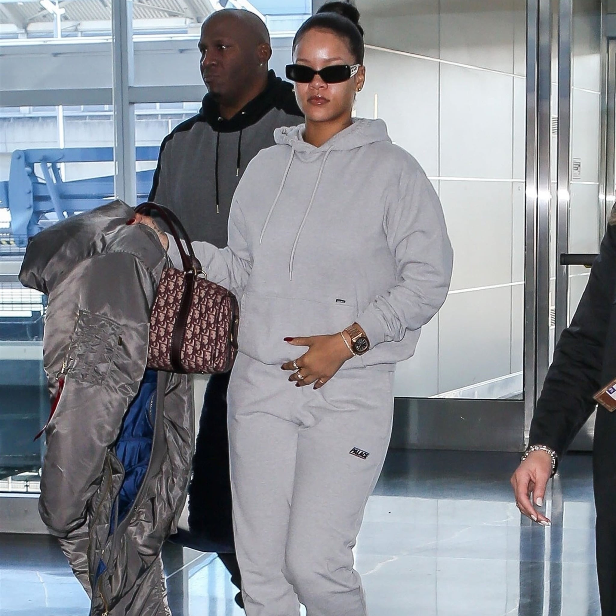 Rihanna's Green Balenciaga Sneakers | POPSUGAR Fashion