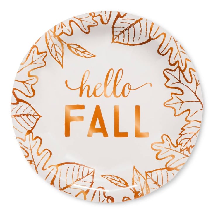 Foil Fall Dinner Plates Cheap Fall Products at Target POPSUGAR