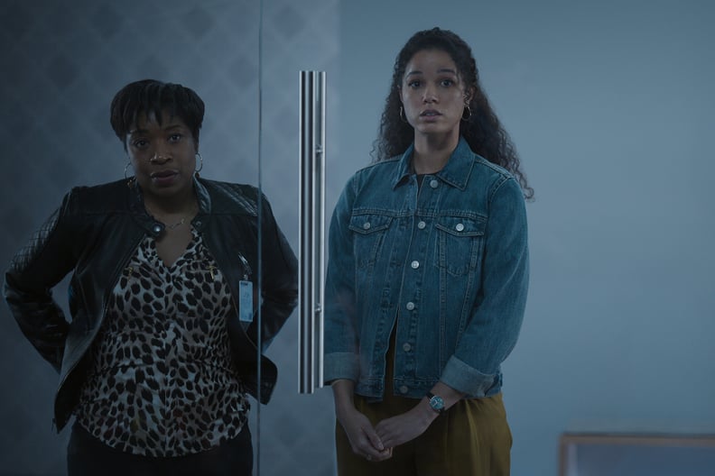 Raising Dion. (L to R) Tracey Bonner as Simone Carr, Alisha Wainwright as Nicole Warren in episode 204 of Raising Dion. Cr. Courtesy of Netflix © 2021