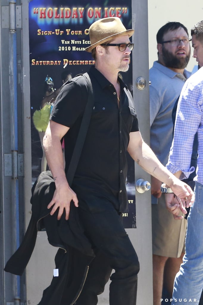 Angelina Jolie and Brad Pitt at Twins' Birthday 2015 Photos