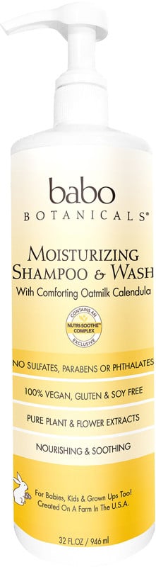 Babo Botanicals Moisturizing Baby Shampoo & Wash