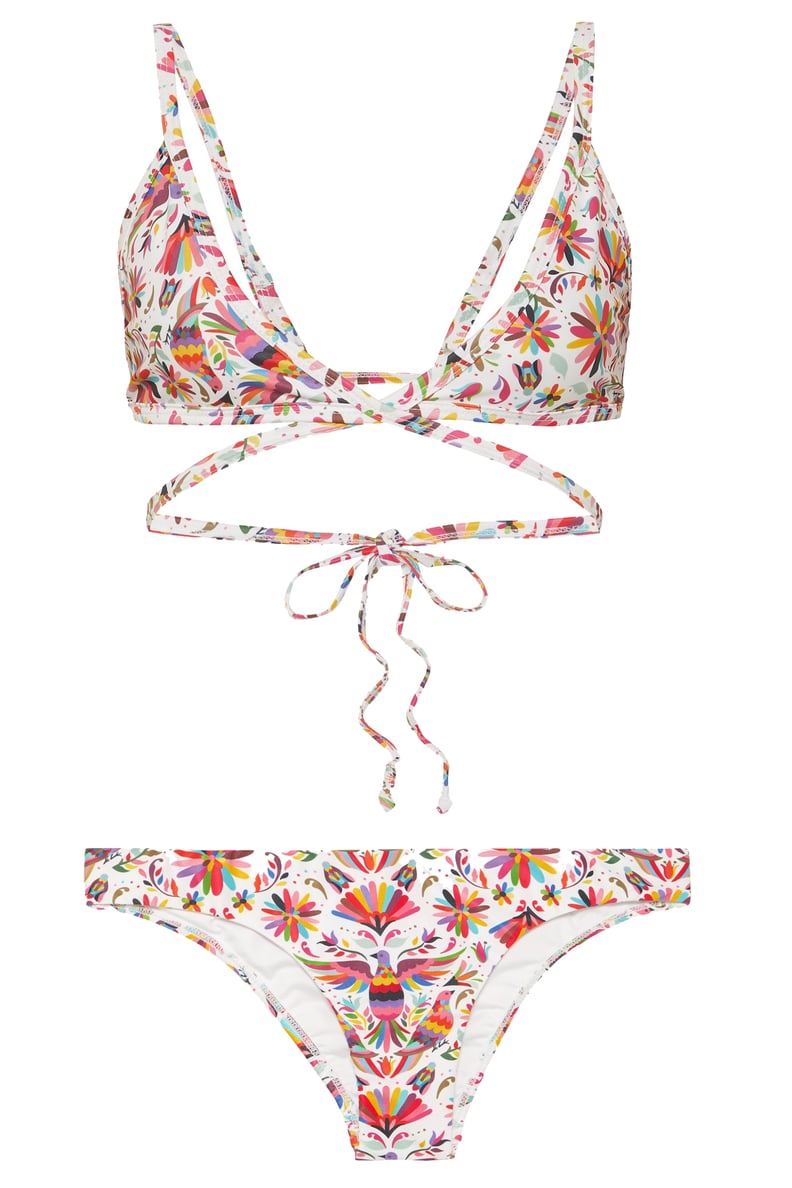 Verdelimón Merida Printed Triangle Bikini Top and Tunas Printed Bikini Briefs