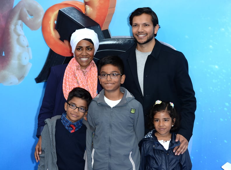 LONDON, ENGLAND - JULY 10:  Nadiya Hussain and family attend the UK Premiere of 