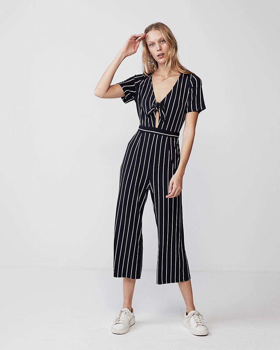 Express 2025 jumpsuit striped