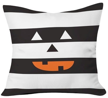 DENY Designs Zoe Wodarz Hide And Seek Halloween Throw Pillow - Black (20"x20") ($50)