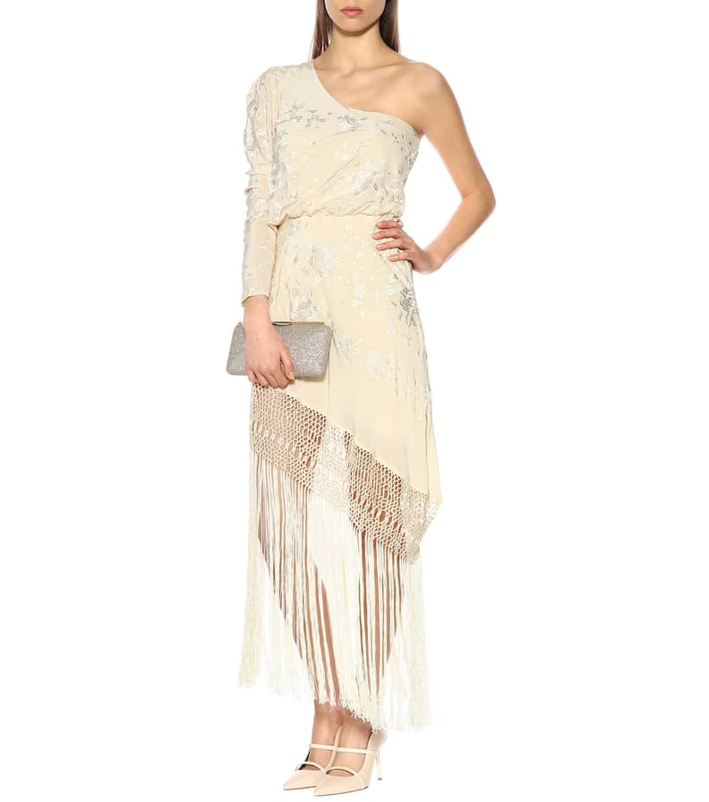 Joanna Ortiz Fringed silk midi dress