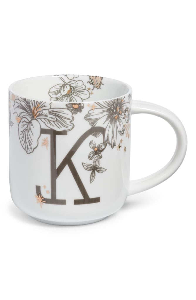 Nordstrom at Home Floral Monogram Mug