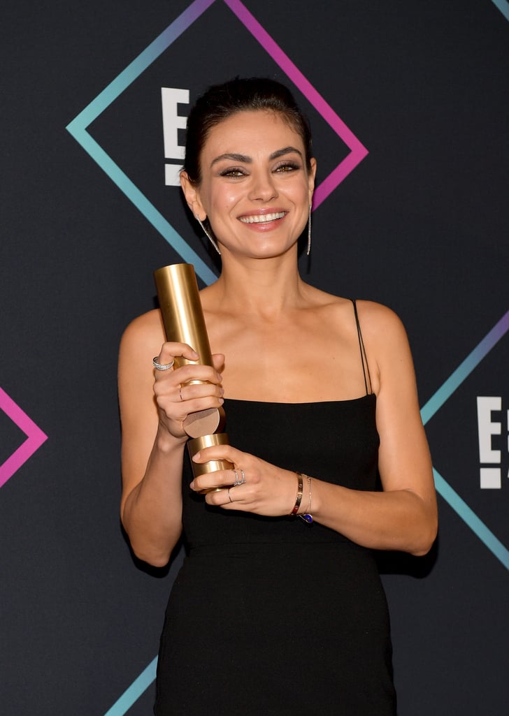 Mila Kunis At The 2018 People S Choice Awards Popsugar Celebrity