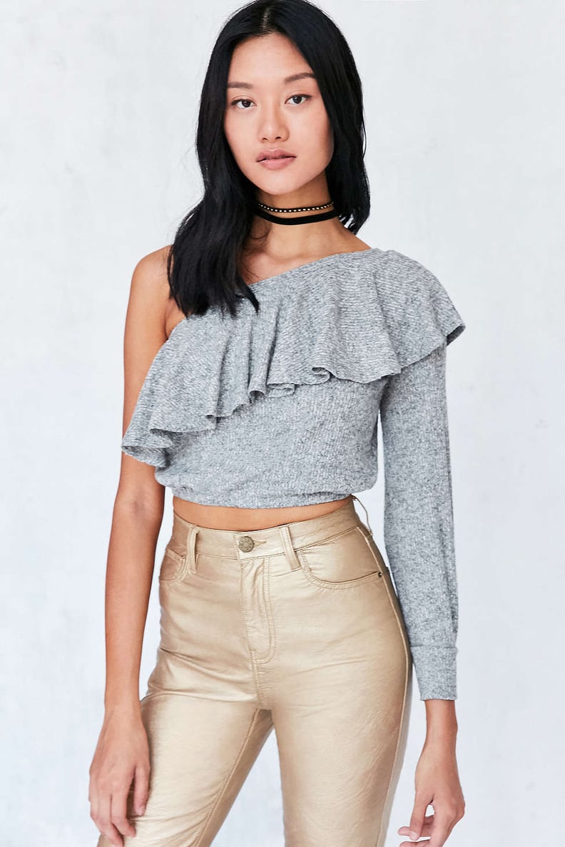 A Cropped Frilled Top to Pair With Colorful Skirts