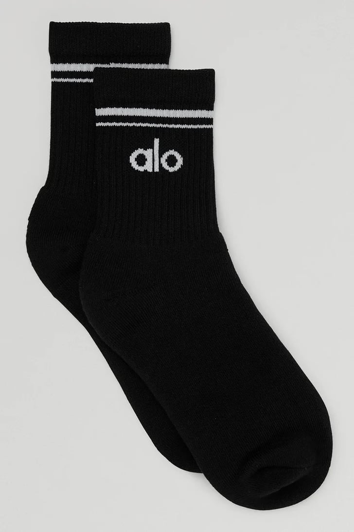 Cute Crew Socks Alo Unisex HalfCrew Throwback Sock Best Gifts For FitnessLovers For Under