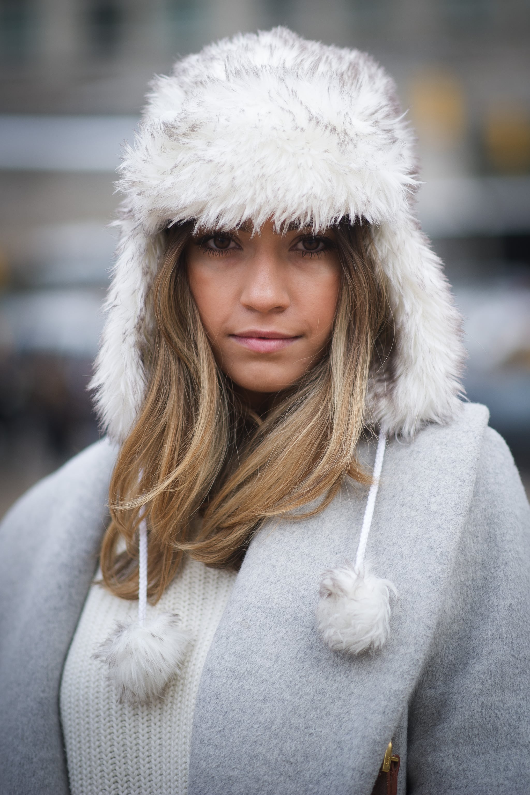 Fashion and function in the form of a furry trapper hat., Get Up Close  With Street Style's Best Accessories