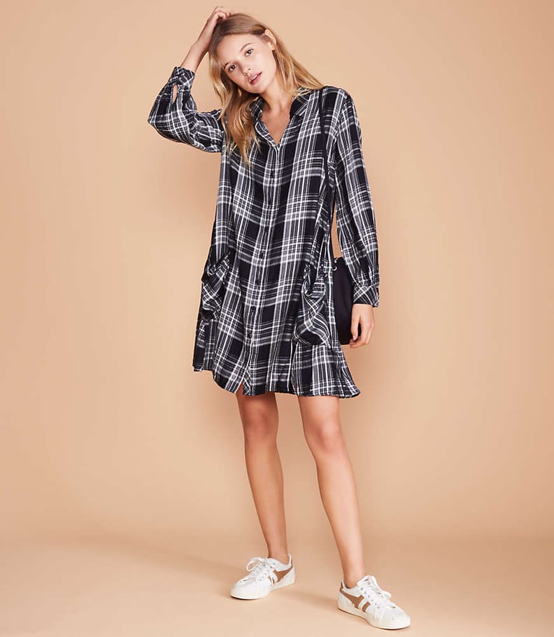 Lou & Grey Plaid Pocket Shirtdress