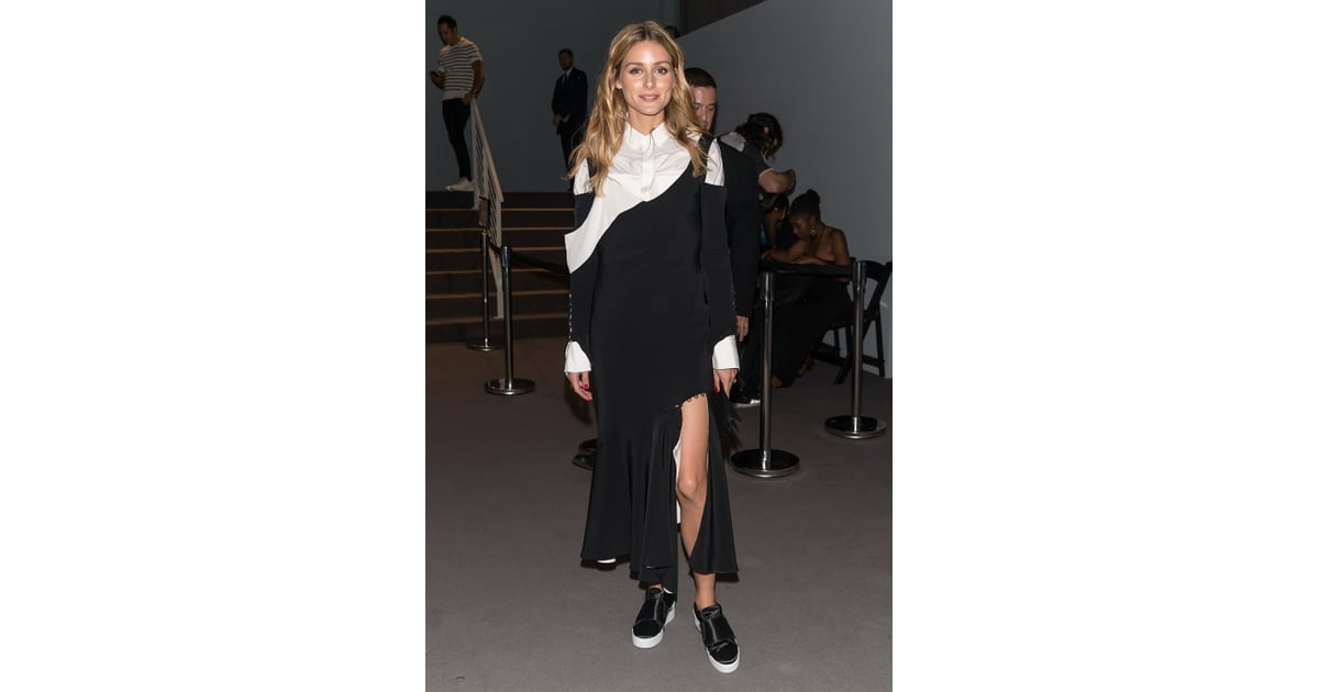 At Prabal Gurung's show, Olivia showed off a cool combination of