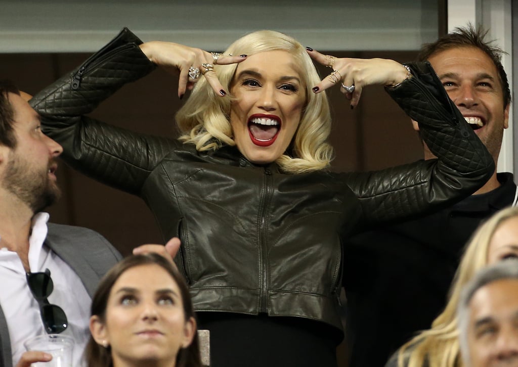 This was Gwen Stefani's reaction during a US Open tennis match in September 2014.