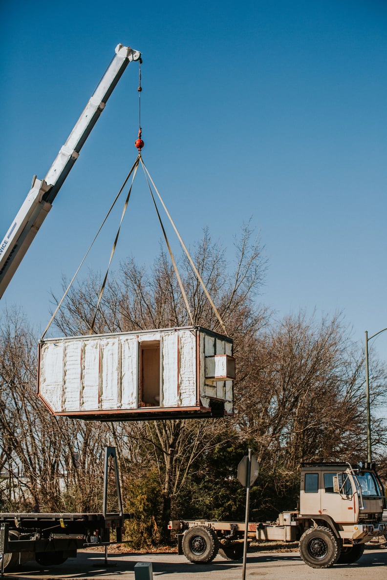 After Building the Home From Scratch, They Had It Lifted Onto the Flatbed
