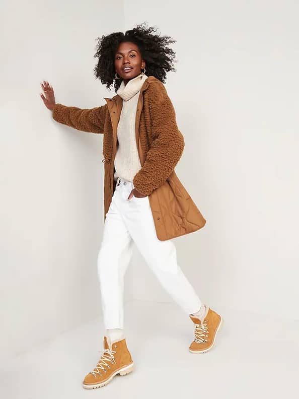 Old navy teddy bear coat top