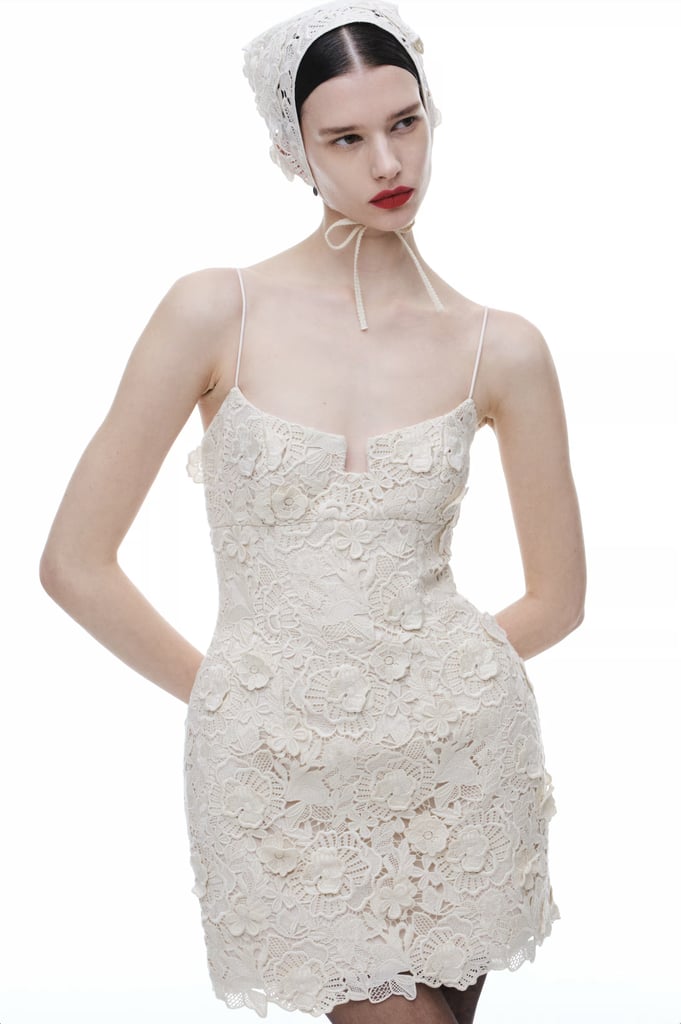 Magda Butrym x H&M Floral Appliquéd Hourglass Lace Dress