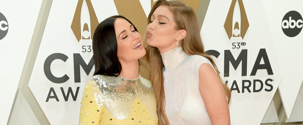 Kacey Musgraves and Gigi Hadid at the 2019 CMA Awards