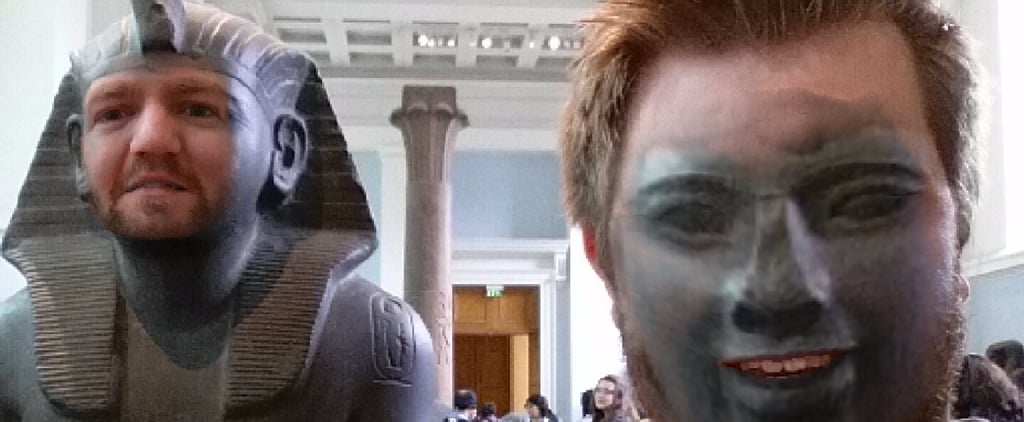 Man Face Swaps at the Museum