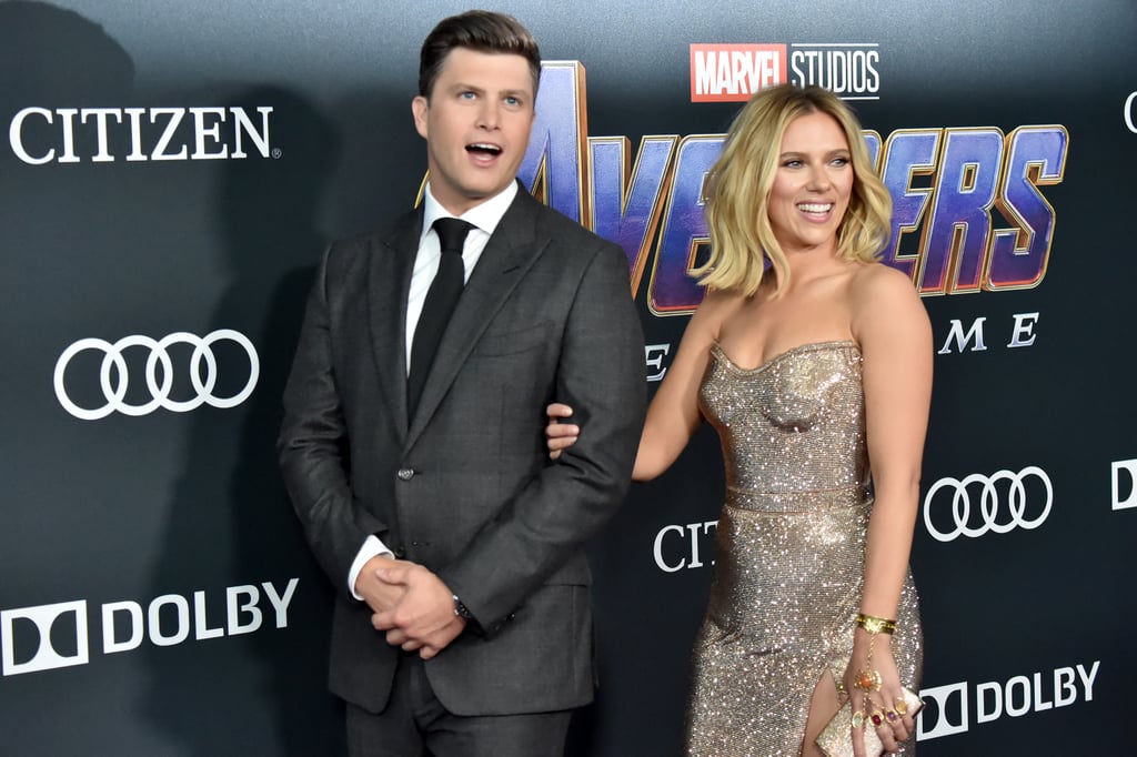 Scarlett Johansson Silver Dress at Avengers Endgame Premiere